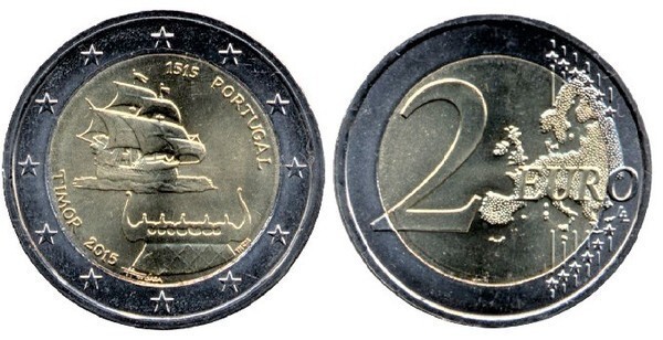 2 euro (500º aniversário dos primeiros contactos com Timor)