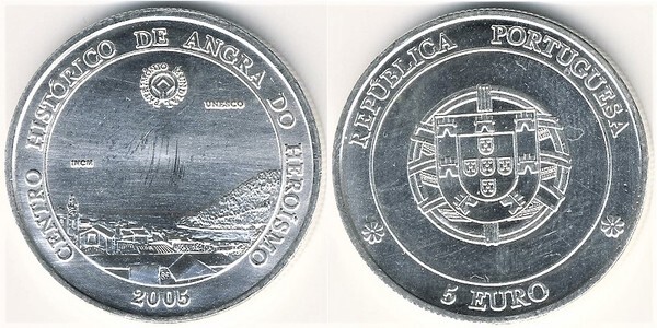 5 euro (Centro Histórico de Angra do Heroísmo)