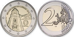 2 euro (250º Aniversário da construção da Torre dos Clérigos - Porto)