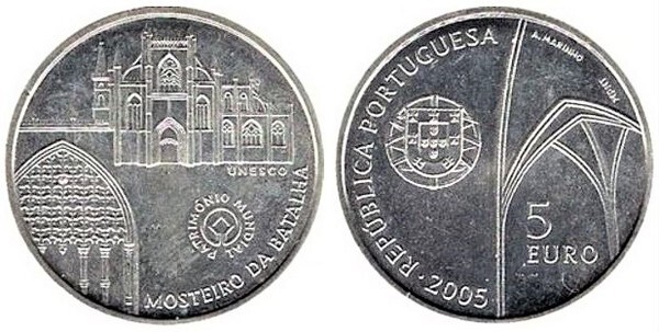 5 euro (Mosteiro da Batalha)