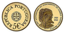 5 euros (200º aniversário do nascimento de Camilo Castelo Branco)