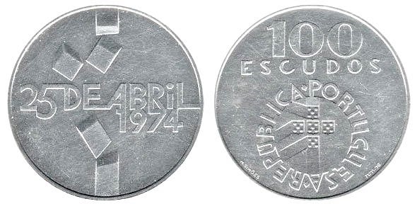 100 escudos (Revolução de 25 de abril de 1974)