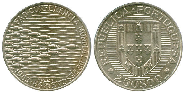 250 escudos (FAO-Conferência Mundial das Pescas)