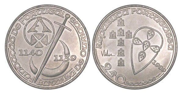 250 escudos (850º Aniversário da Batalha de Ourique-Fundação de Portugal)