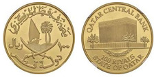 100 riyals (Banco Central do Qatar)