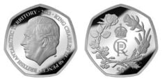 50 pence (Ascensão do Rei Carlos III)