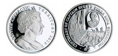 2 libras (Centenário da expedição de Scott à Terra Nova)