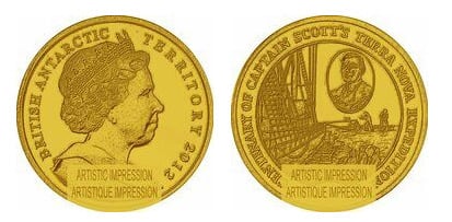 2 libras (Centenário da expedição de Scott à Terra Nova)