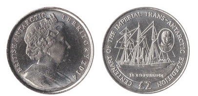 2 libras (Centenário da Expedição Imperial Transantárctica)