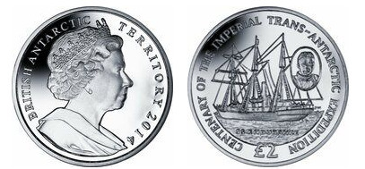 2 libras (Centenário da Expedição Imperial Transantárctica)