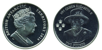 2 libras (90º aniversário da Rainha Isabel II)