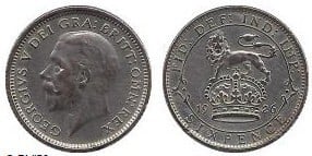 6 pence (George V)