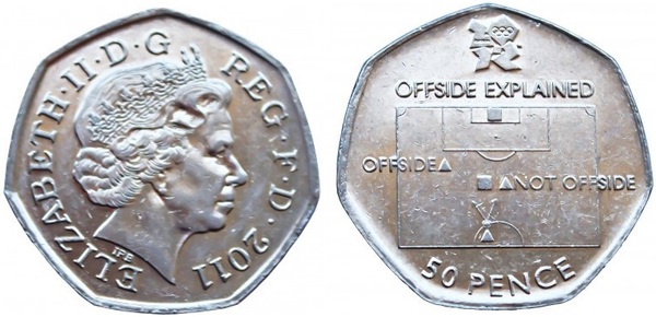 50 pence (Jogos Olímpicos de Londres 2012 - Futebol)