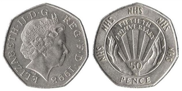 50 pence (Serviço Nacional de Saúde)