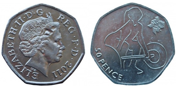 50 pence (Jogos Olímpicos de Londres 2012-Halterofilia)