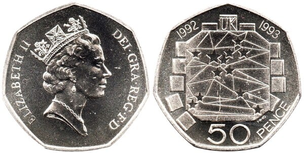 50 pence (Presidência britânica da Comunidade Europeia 92-93)