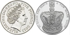 5 pounds (60º Aniversário da Coroação da Rainha Isabel II)