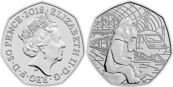 50 pence (Beatrix Potter - Paddington na Estação)