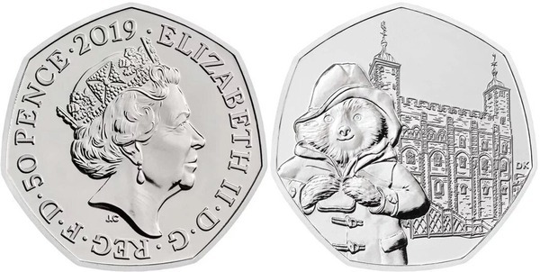 50 pence (Beatrix Potter - Paddington na Torre)