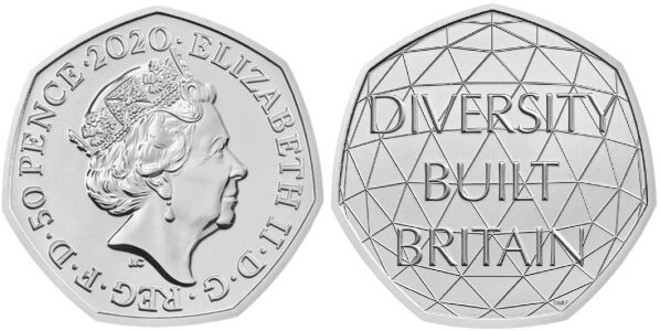 50 pence (Celebrando la Diversidad Británica)