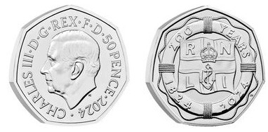 50 pence (200.º aniversário do RNLI)