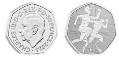 50 pence (Apoio à Equipa GB e aos Jogos Paraolímpicos GB, Paris 2024)