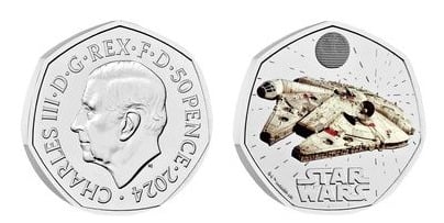 50 pence (Millennium Falcon-Cor)