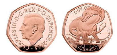 50 pence (Diplodocus)