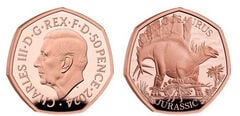 50 pence (Stegosaurus)