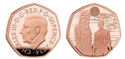 50 pence (Han Solo e Chewbacca)