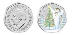 50 pence (Boneco de Neve-Cor)