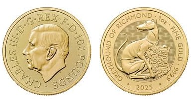 100 libras (1oz Richmond Greyhound)
