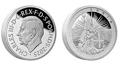 5 libras (2 oz Britannia)