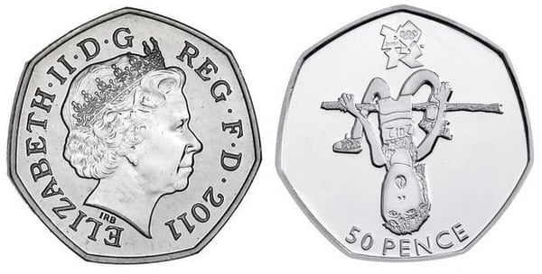 50 pence (Jogos Olímpicos de Londres 2012 - Atletismo)