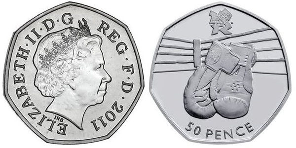 50 pence (Jogos Olímpicos de Londres 2012-Boxing)