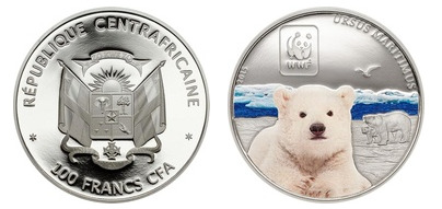 100 francs CFA (Urso polar)