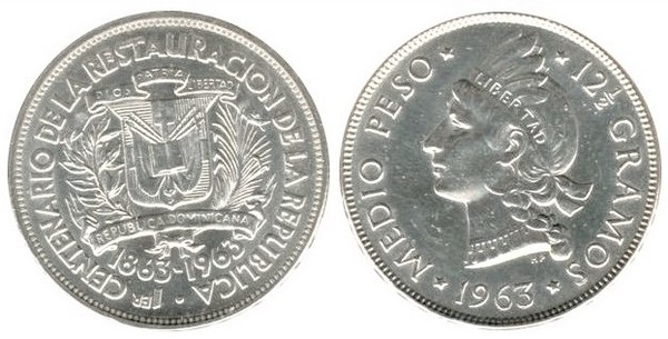 1/2 peso (Centenário da Restauração da República)