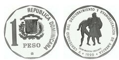 1 peso (oferta de Colombo a um ameríndio)