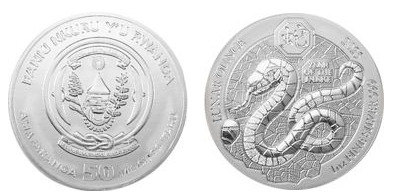 50 francos (Ano da Serpente)
