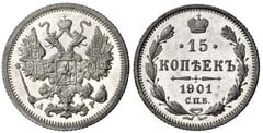 15 kopecks (Alexandre II / III / Nicolau II)