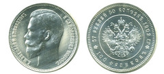 37 rublos 50 kopecks / 100 francs (Nicolau II)