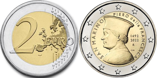 2 euro (530º aniversário da morte de Piero della Francesca)