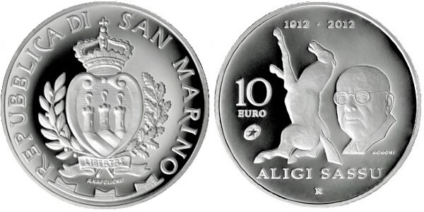 10 euro (100º aniversário do nascimento de Aligi Sassu)