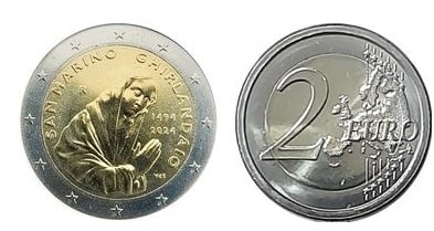 2 euros (530º aniversário da morte de Ghirlandaio)