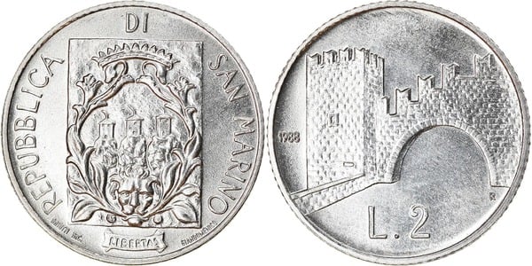 2 liras (arco fortificado de Fratta)