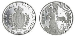 5 euros (150º aniversário da morte de Georges Bizet)