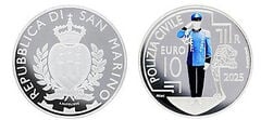 10 euros (Forças Militares e Policiais de São Marinho: Polícia Civil)