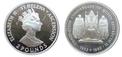 2 pounds (40º aniversário da Coroação)