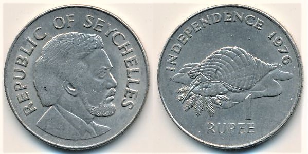 1 rupee (Independência)