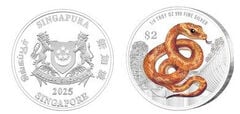 2 dólares (Ano da Serpente)